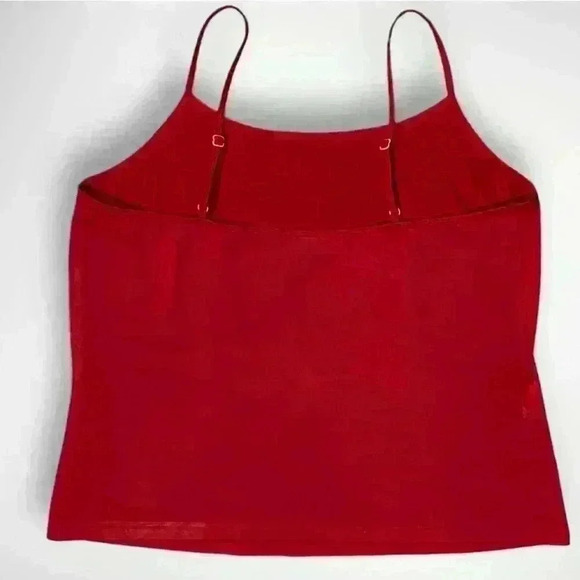 Lane Bryant Red Tank Top Adjustable Straps Size 14/16 - Picture 4 of 9